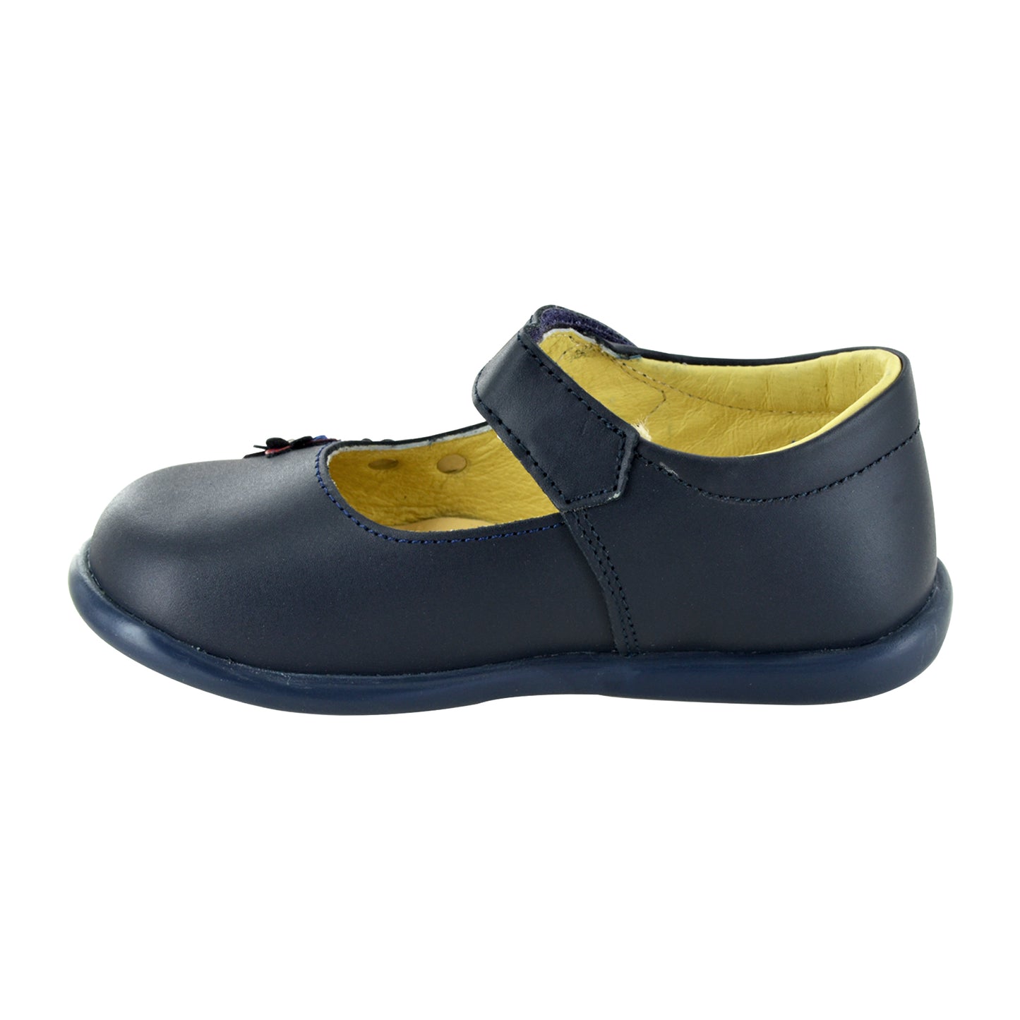 ZAPATO EN PIEL BEBÉ 346 MARINO ROJO