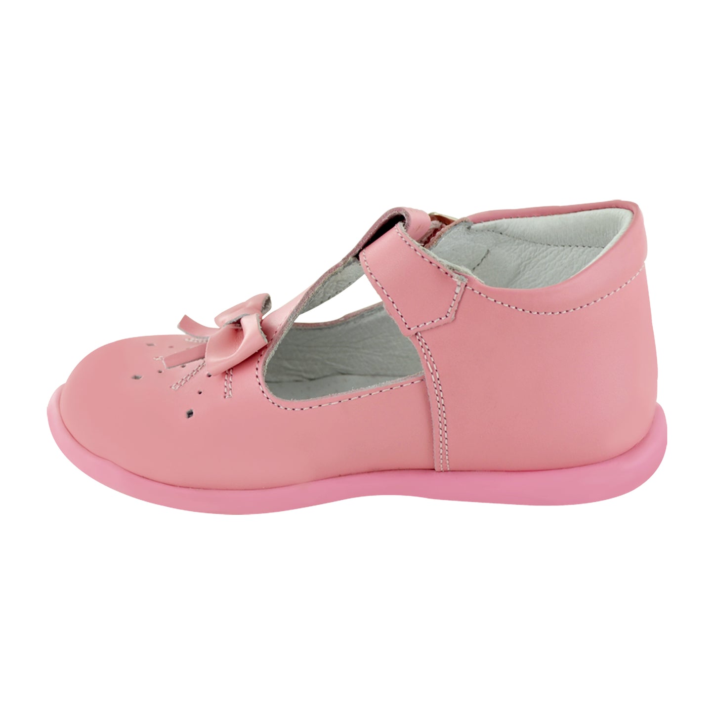 ZAPATO EN PIEL BEBÉ 383 ROSA