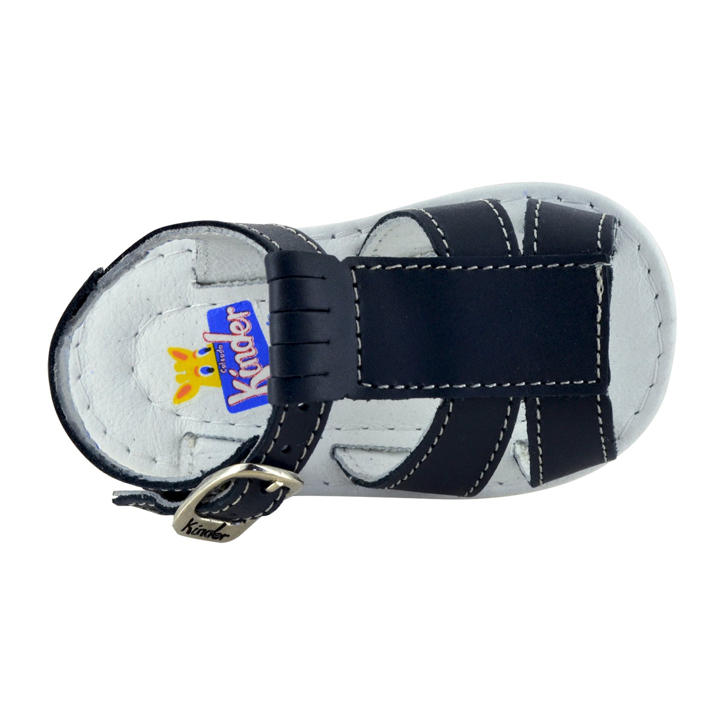 HUARACHE EN PIEL BEBÉ 4376 MARINO