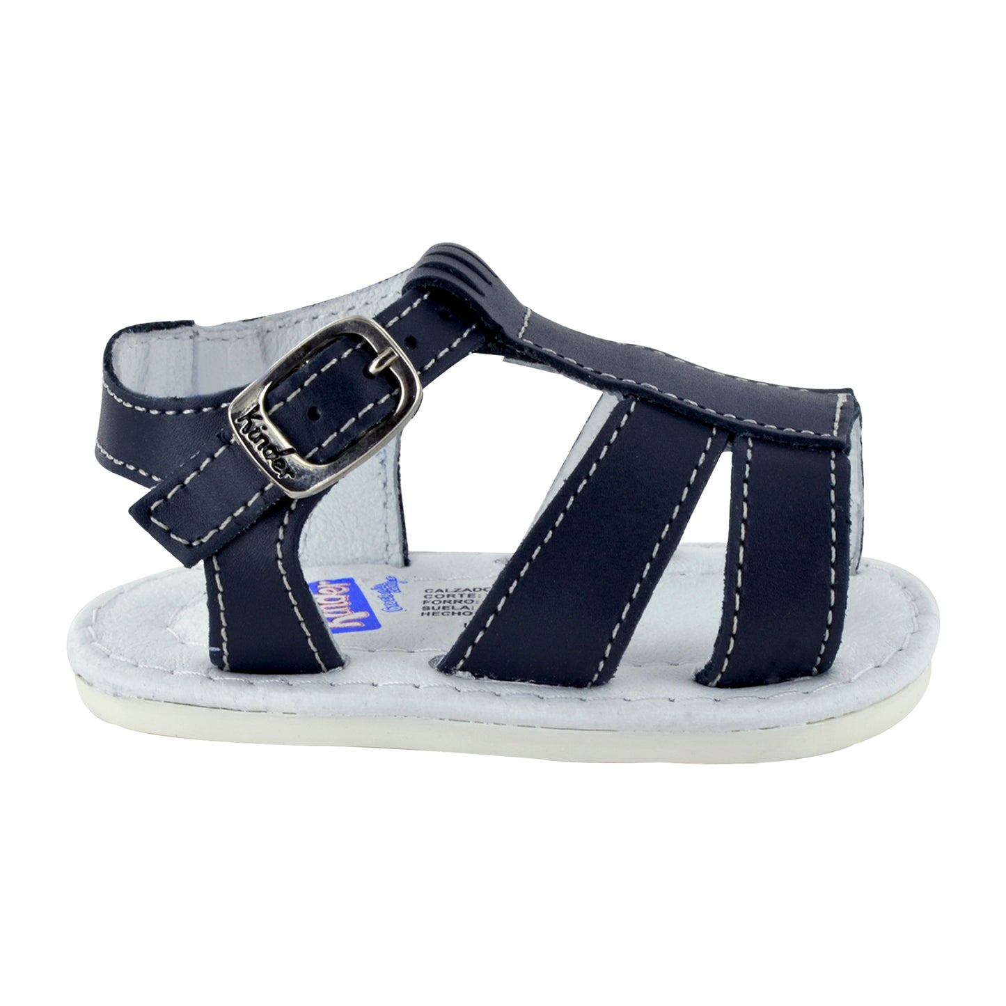 HUARACHE EN PIEL BEBÉ 4376 MARINO