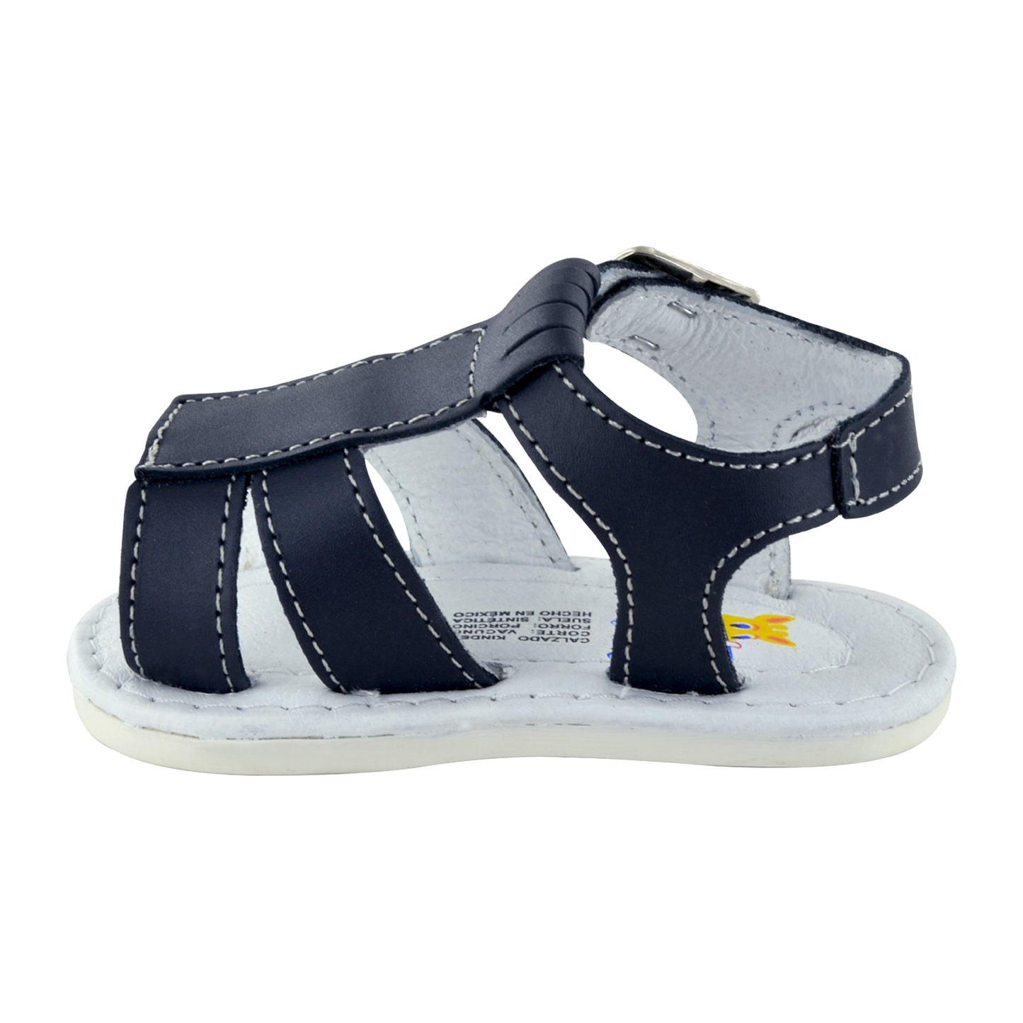 HUARACHE EN PIEL BEBÉ 4376 MARINO