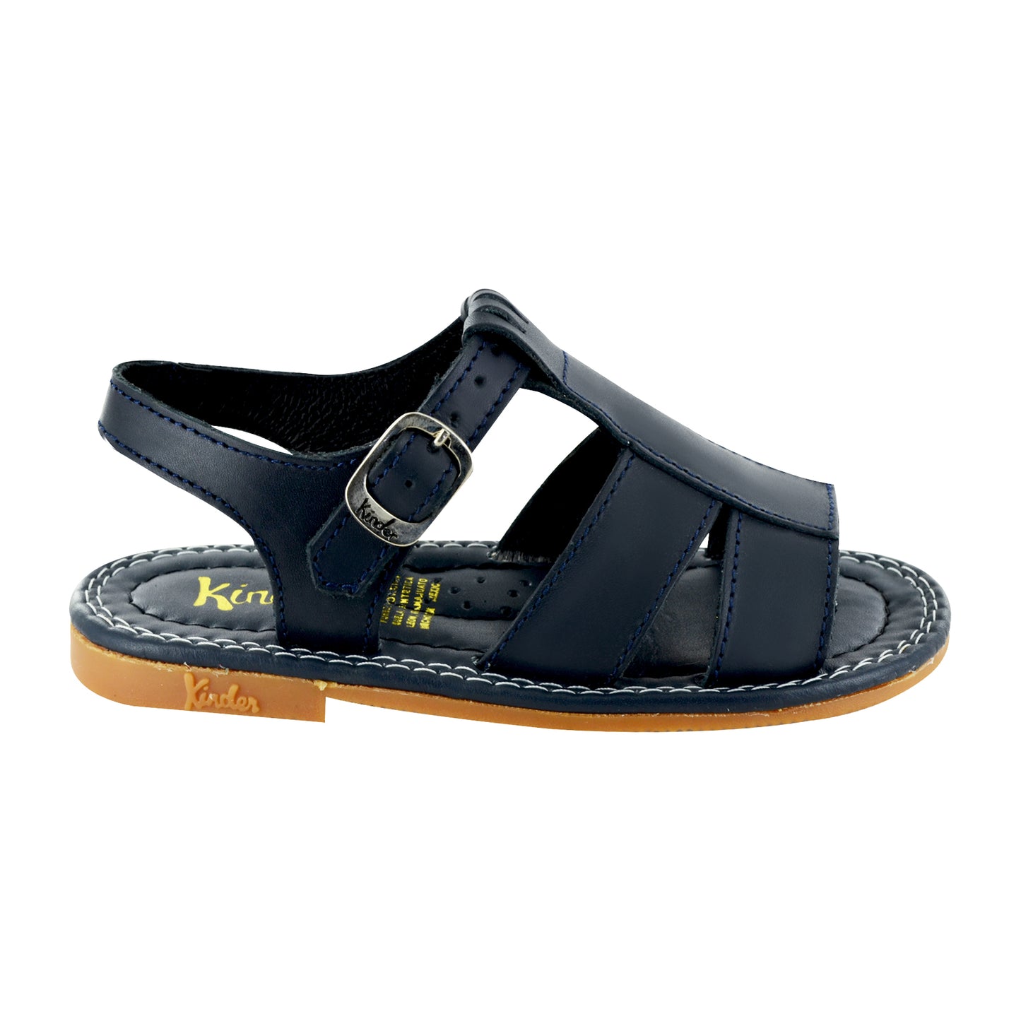 HUARACHE EN PIEL 6002 MARINO