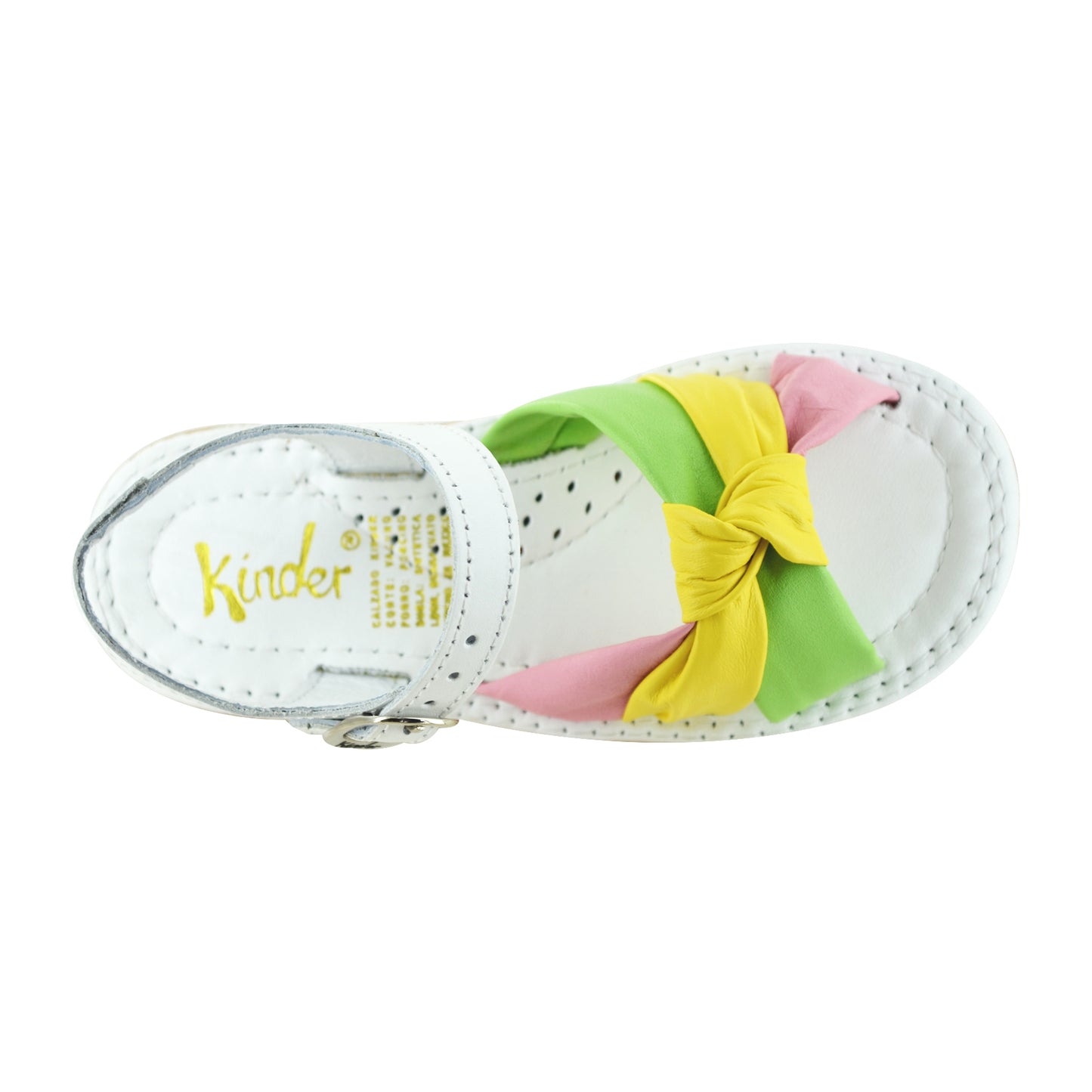 HUARACHE EN PIEL 6647 MULTIPASTEL