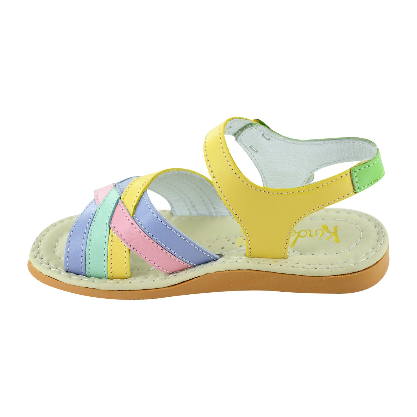 HUARACHE EN PIEL 6655 MULTIPASTEL