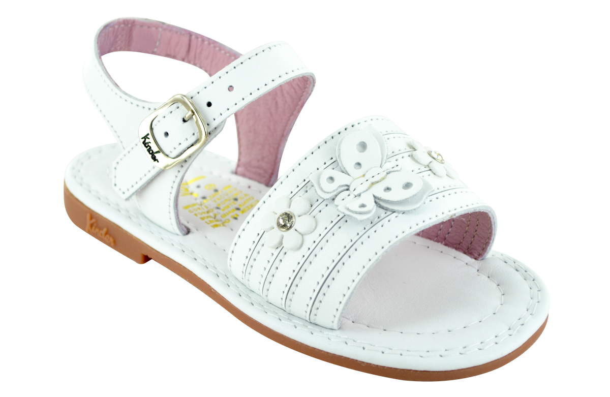 Huaraches de niña modelos 6690 Blanco
