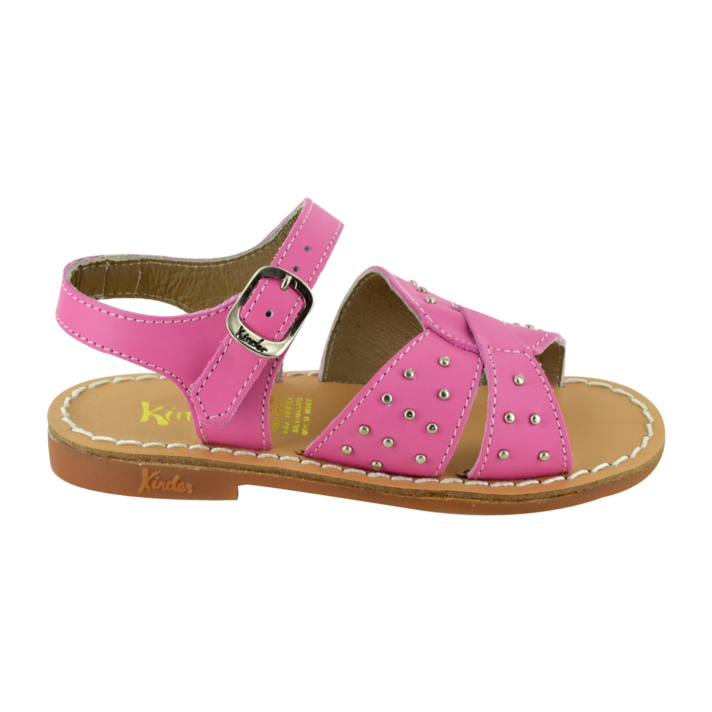HUARACHE EN PIEL 7234 FUCSIA