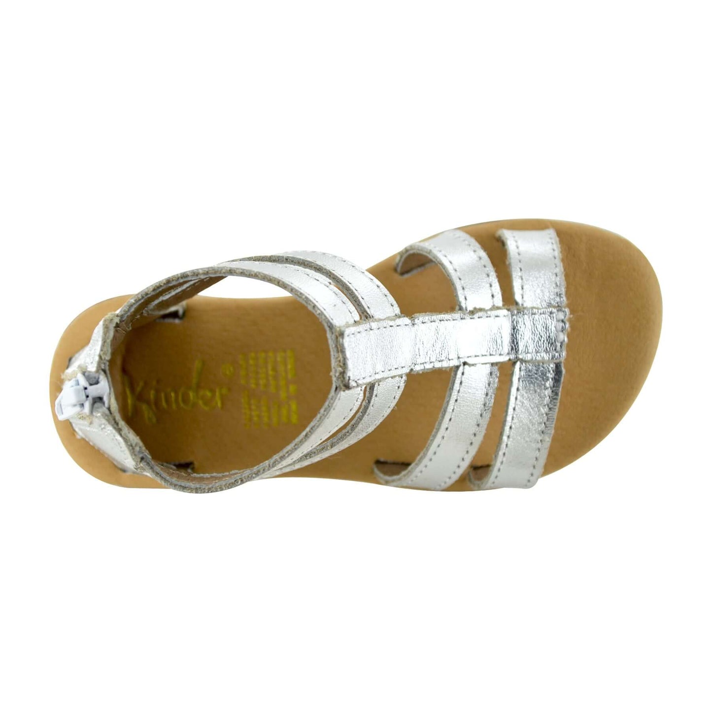 HUARACHE EN PIEL 7903 PLATA